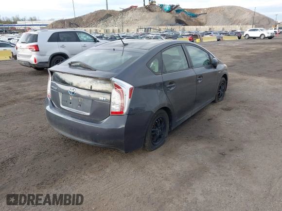 2013 Toyota Prius One with VIN JTDKN3DU9D5659549, listed as a IAAI auction lot 42088069 with 370,962 mi miles and . Bid and sale history available at DreamBid. Image 4.