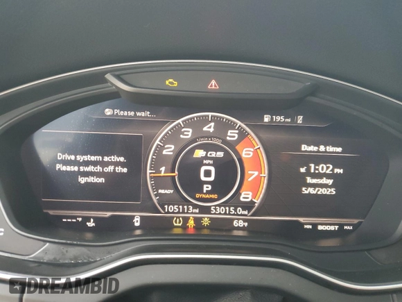2018 Audi SQ5 Premium Plus z VIN WA1A4AFY8J2123606, wystawiony jako Copart lot #55566815 z przebiegiem 105 113 mil mil oraz Szkoda całkowita • Salvage title. Historia ofert i sprzedaży dostępna na DreamBid. Obrazek 9.