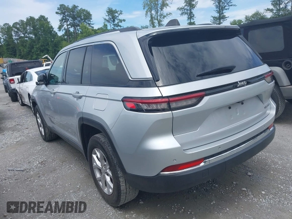 2023 Jeep Grand Cherokee Limited z VIN 1C4RJGBG1PC587289, wystawiony jako IAAI lot #42496587 z przebiegiem 75 292 mil mil oraz . Historia ofert i sprzedaży dostępna na DreamBid. Obrazek 3.
