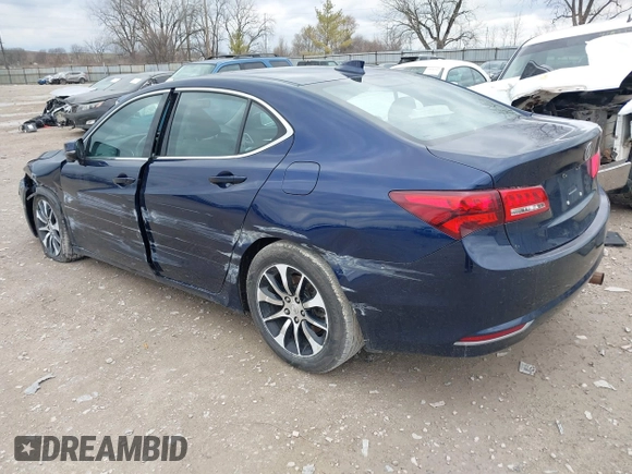 2017 Acura TLX w/Technology Pkg with VIN 19UUB1F51HA003548, listed as a IAAI auction lot 41843968 with 72,902 mi miles. Bid and sale history available at carsss.com. Image 3.
