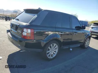 2008 Land Rover Range Rover Sport SC with VIN SALSH23408A136249, listed as a Copart auction lot 47233195 with 140,230 mi miles and Salvage Title. Bid and sale history available at carsss.com. Image 3.