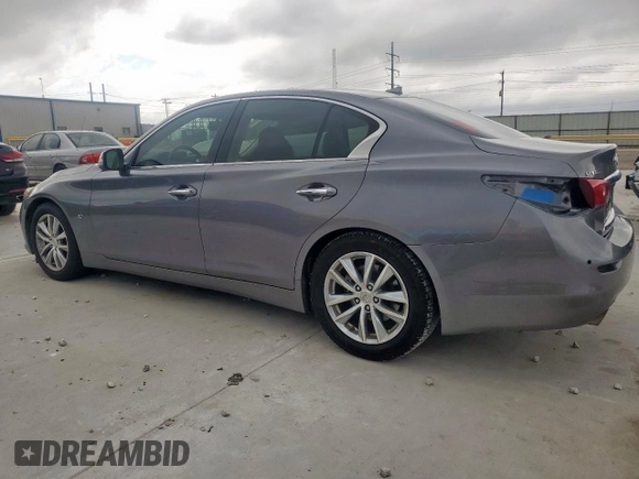 2015 Infiniti Q50 Sport with VIN JN1BV7AP1FM331043, listed as a Copart auction lot 60319895 with 150,645 mi miles and Salvage title. Bid and sale history available at DreamBid. Image 2.