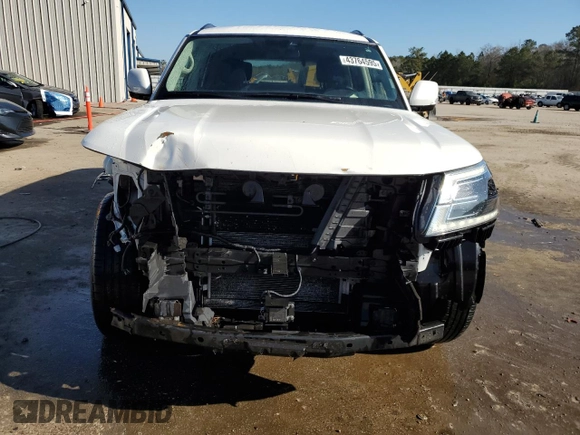 2021 Nissan Armada SV z VIN JN8AY2AD4M9662695, wystawiony jako Copart lot #43764595 z przebiegiem 107 098 mil mil oraz Szkoda całkowita • Salvage title. Historia ofert i sprzedaży dostępna na DreamBid. Obrazek 5.