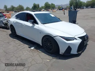 2023 Lexus IS 350 F Sport with VIN JTHGZ1B20P5059313, listed as a IAAI auction lot 42347689 with 32,949 mi miles and . Bid and sale history available at DreamBid. Image 1.