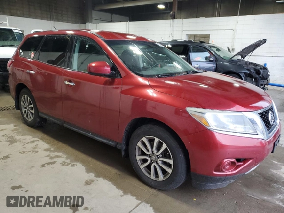 2014 Nissan Pathfinder SV with VIN 5N1AR2MM4EC657565, listed as a Copart auction lot 60885235 with 135,665 mi miles and Clean title. Bid and sale history available at DreamBid. Image 4.