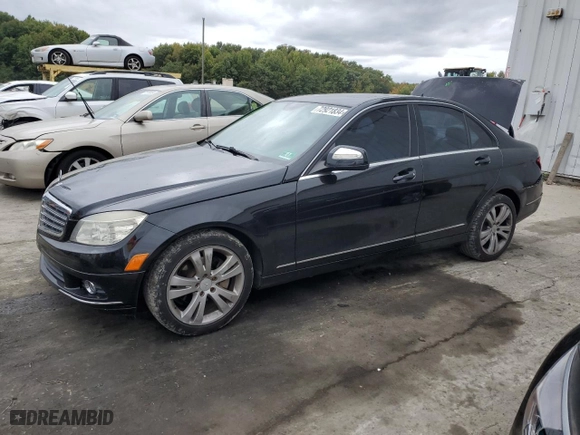 2009 Mercedes-Benz C-Class 3.0L Sport with VIN WDDGF54X99R043543, listed as a Copart auction lot 72921834 with 110,618 mi miles and Salvage Title. Bid and sale history available at carsss.com. Image 1.