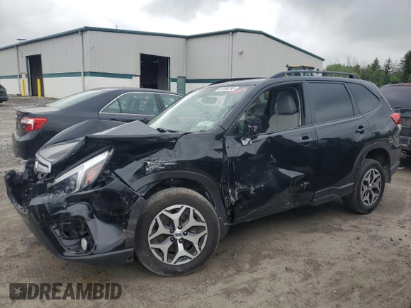 2021 Subaru Forester Premium z VIN JF2SKAJC1MH457264, wystawiony jako Copart lot #59688295 z przebiegiem 34 132 mil mil oraz Szkoda całkowita • Salvage title. Historia ofert i sprzedaży dostępna na DreamBid. Obrazek 1.