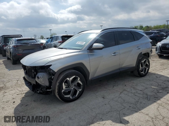 2023 Hyundai Tucson SEL with VIN 5NMJFCAE5PH287912, listed as a Copart auction lot 55416985 with 25,418 mi miles and Salvage title. Bid and sale history available at DreamBid. Image 1.