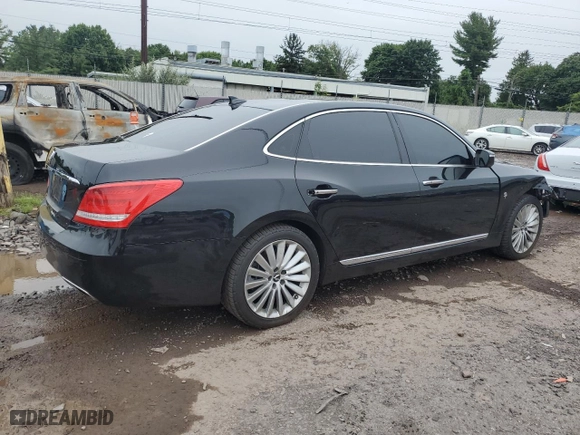 2016 Hyundai Equus Signature with VIN KMHGH4JH1GU103056, listed as a Copart auction lot 65665644 with 86,398 mi miles and Salvage Title. Bid and sale history available at carsss.com. Image 3.