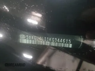 2019 Kia Optima EX with VIN 5XXGU4L11KG344615, listed as a Copart auction lot 51901885 with 141,453 mi miles and Salvage Title. Bid and sale history available at carsss.com. Image 14.