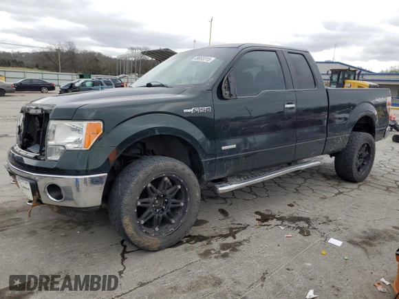 2014 Ford F-150 XL with VIN 1FTFX1ET9EFB82879, listed as a Copart auction lot 49855315 with 142,217 mi miles and Salvage title. Bid and sale history available at DreamBid. Image 1.