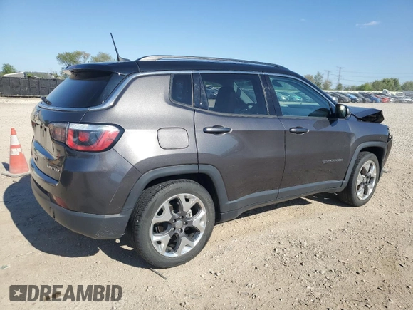 2020 Jeep Compass Limited z VIN 3C4NJCCB6LT114416, wystawiony jako Copart lot #55758575 z przebiegiem Nie podano mil oraz Szkoda całkowita • Salvage title. Historia ofert i sprzedaży dostępna na DreamBid. Obrazek 3.