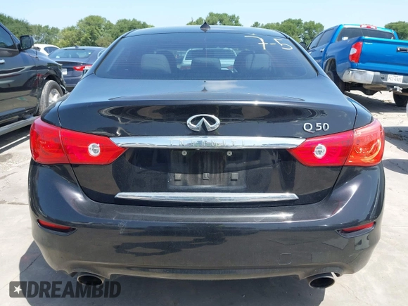 2015 Infiniti Q50 Sport with VIN JN1BV7AP9FM345496, listed as a IAAI auction lot 42700881 with 148,447 mi miles and . Bid and sale history available at DreamBid. Image 15.