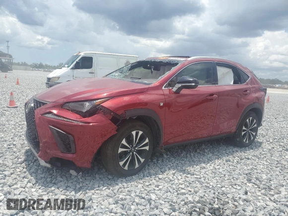 2019 Lexus NX 300 with VIN JTJBARBZ2K2210464, listed as a Copart auction lot 58065085 with 67,613 mi miles and Non repairable. Bid and sale history available at DreamBid. Image 1.