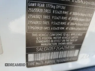 2016 Land Rover Range Rover Autobiography with VIN SALGV2EF2GA254184, listed as a Copart auction lot 51409665 with 119,738 mi miles and Salvage Title. Bid and sale history available at DreamBid. Image 12.