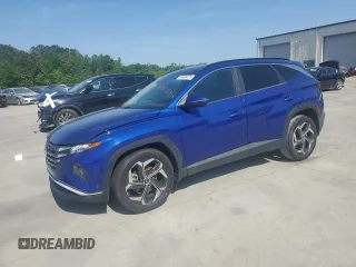 2022 Hyundai Tucson SEL with VIN 5NMJF3AE4NH096592, listed as a Copart auction lot 53496475 with 24,986 mi miles and Salvage title. Bid and sale history available at DreamBid. Image 1.