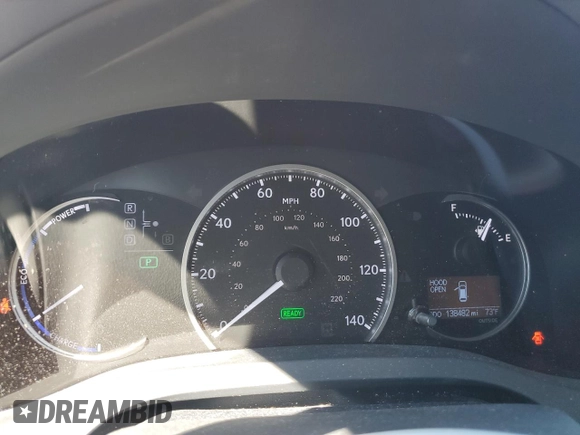 2011 Lexus CT 200h with VIN JTHKD5BH5B2025981, listed as a Copart auction lot 46888965 with 138,482 mi miles and Salvage title. Bid and sale history available at DreamBid. Image 9.