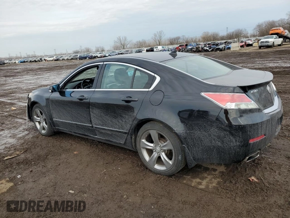 2012 Acura TL Tech Auto with VIN 19UUA9F55CA008438, listed as a Copart auction lot 47656365 with 152,854 mi miles and Salvage Title. Bid and sale history available at carsss.com. Image 2.