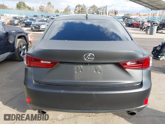 2015 Lexus IS 250 with VIN JTHBF1D29F5081857, listed as a IAAI auction lot 41561173 with 105,168 mi miles and . Bid and sale history available at carsss.com. Image 16.