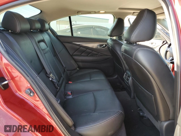 2015 Infiniti Q50 Premium with VIN JN1BV7AP1FM356654, listed as a Copart auction lot 51556495 with 136,867 mi miles and Salvage Title. Bid and sale history available at carsss.com. Image 10.
