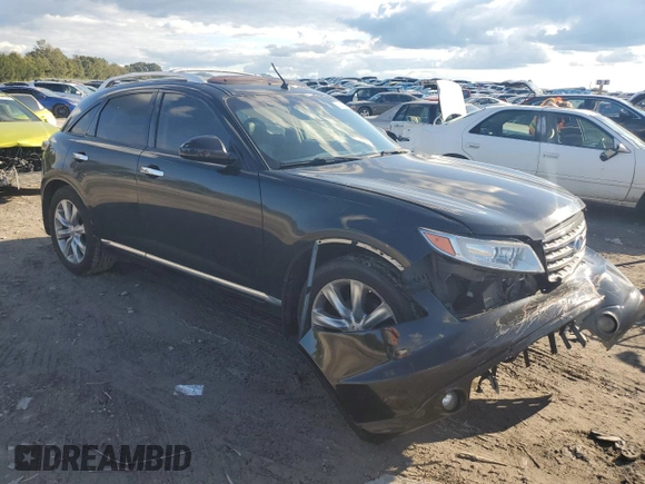 2008 Infiniti FX35 with VIN JNRAS08U08X105338, listed as a Copart auction lot 72247574 with 246,279 mi miles and Clean Title. Bid and sale history available at carsss.com. Image 4.