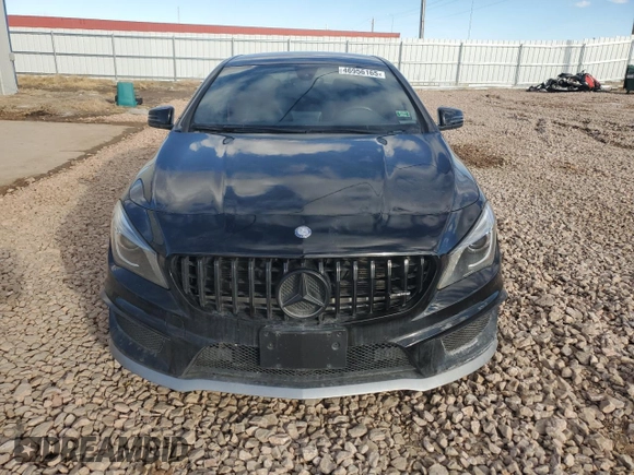 2015 Mercedes-Benz CLA 45 AMG with VIN WDDSJ5CB5FN198513, listed as a Copart auction lot 46956165 with 79,948 mi miles and Salvage title. Bid and sale history available at DreamBid. Image 5.
