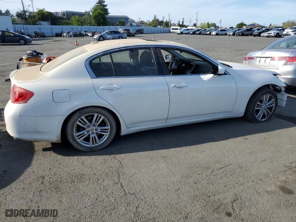 2011 Infiniti G25 Sedan Journey with VIN JN1DV6AP2BM831418, listed as a Copart auction lot 50463335 with 0 mi miles and Salvage Title. Bid and sale history available at carsss.com. Image 3.