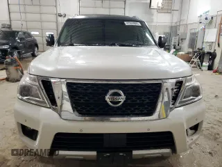 2018 Nissan Armada Platinum with VIN JN8AY2NE0J9730294, listed as a Copart auction lot 47524605 with 154,265 mi miles and Salvage Title. Bid and sale history available at carsss.com. Image 5.