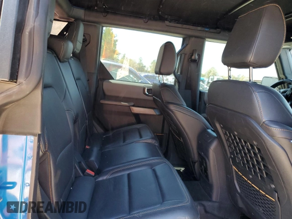2022 Ford Bronco with VIN 1FMEE5DH1NLB90221, listed as a Copart auction lot 50436115 with 22,843 mi miles and Salvage title. Bid and sale history available at DreamBid. Image 11.