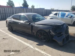 2022 Genesis G70 3.3T with VIN KMTG54TE5NU081156, listed as a Copart auction lot 66565194 with 35,127 mi miles and Salvage Title. Bid and sale history available at carsss.com. Image 4.