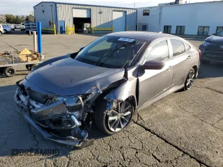 2019 Honda Civic Sedan EX with VIN JHMFC1F39KX009894, listed as a Copart auction lot 47607305 with 67,444 mi miles and Salvage Title. Bid and sale history available at carsss.com. Image 1.