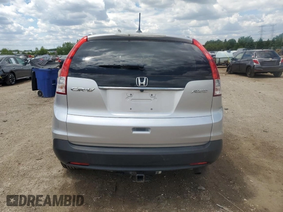2012 Honda CR-V EX-L with VIN 2HKRM4H75CH602372, listed as a Copart auction lot 58810095 with 93,311 mi miles and Salvage title. Bid and sale history available at DreamBid. Image 6.