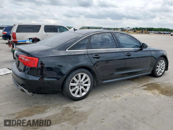 2012 Audi A6 Prestige with VIN WAUHGAFC2CN152517, listed as a Copart auction lot 55158125 with 191,619 mi miles and Salvage title. Bid and sale history available at DreamBid. Image 3.