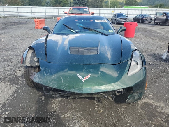 2014 Chevrolet Corvette 2LT with VIN 1G1YC2D7XE5127466, listed as a Copart auction lot 74580694 with 14,516 mi miles and Salvage Title. Bid and sale history available at carsss.com. Image 5.