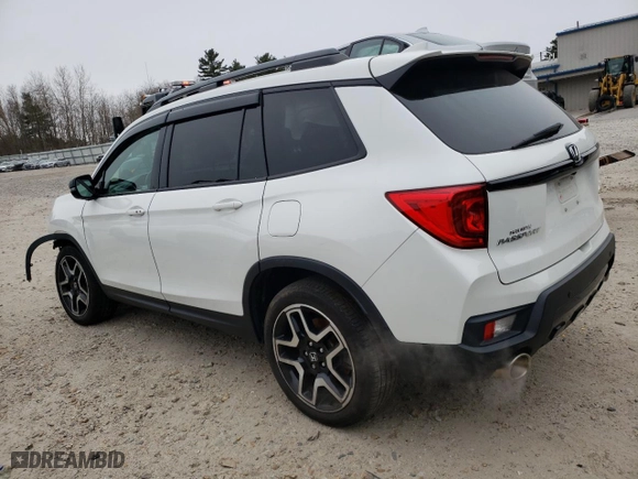 2022 Honda Passport Elite with VIN 5FNYF8H02NB008503, listed as a Copart auction lot 86876334 with 20,005 mi miles and Salvage Title. Bid and sale history available at carsss.com. Image 2.