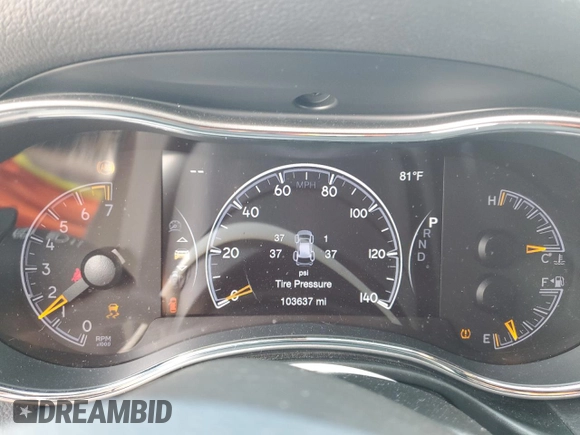 2019 Jeep Grand Cherokee Limited with VIN 1C4RJFBG7KC638930, listed as a Copart auction lot 54989895 with 103,637 mi miles and Salvage title. Bid and sale history available at DreamBid. Image 9.