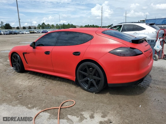 2012 Porsche Panamera S Hybrid with VIN WP0AD2A79CL045571, listed as a Copart auction lot 70634554 with 79,985 mi miles and Salvage Title. Bid and sale history available at carsss.com. Image 2.