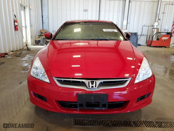 2007 Honda Accord Cpe EX-L with VIN 1HGCM72667A021064, listed as a Copart auction lot 44453205 with 0 mi miles and Non Repairable. Bid and sale history available at carsss.com. Image 5.