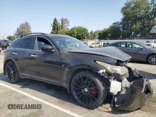 2017 Infiniti QX70 с VIN JN8CS1MW2HM410299, выставлен на аукционе Copart как лот 58399175 с пробегом Не указан миль и Списание • Salvage title. История ставок и продаж доступна на DreamBid. Изображение 4.