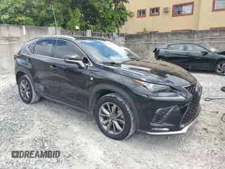 2021 Lexus NX 300 F Sport with VIN JTJSARBZ7M2200953, listed as a Copart auction lot 62469185 with 49,412 mi miles and Salvage title. Bid and sale history available at DreamBid. Image 4.