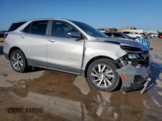 2022 Chevrolet Equinox LT with VIN 3GNAXKEV2NL212058, listed as a Copart auction lot 50015495 with 44,651 mi miles and Salvage Title. Bid and sale history available at DreamBid. Image 4.