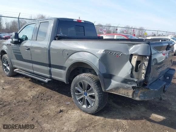 2018 Ford F-150 XL with VIN 1FTFX1E58JFE24900, listed as a IAAI auction lot 41775393 with 150,083 mi miles. Bid and sale history available at carsss.com. Image 3.