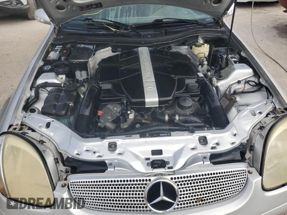 2004 Mercedes-Benz SLK-Class with VIN WDBKK65F54F304252, listed as a Copart auction lot 74955804 with 0 mi miles and Salvage Title. Bid and sale history available at carsss.com. Image 11.