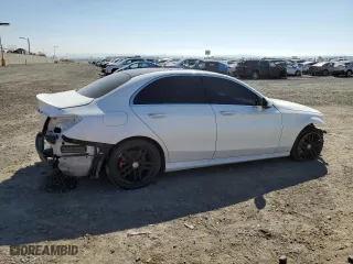 2015 Mercedes-Benz C-Class C 300 with VIN 55SWF4JB3FU056653, listed as a Copart auction lot 46859795 with 150,607 mi miles and Salvage Title. Bid and sale history available at carsss.com. Image 3.