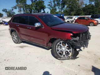 2022 Jeep Grand Cherokee WK Limited with VIN 1C4RJFBG8NC124931, listed as a Copart auction lot 76162694 with 17,997 mi miles and Non Repairable. Bid and sale history available at carsss.com. Image 4.