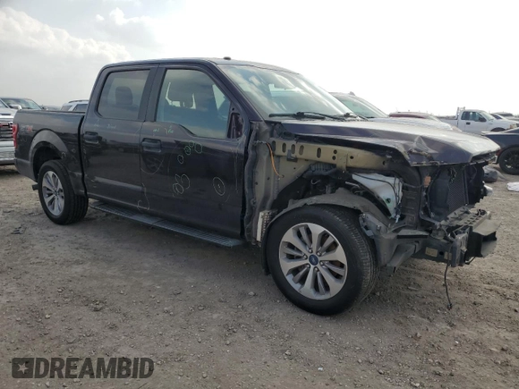 2018 Ford F-150 XL with VIN 1FTEW1CP2JKF67447, listed as a Copart auction lot 49094525 with 159,975 mi miles and Salvage Title. Bid and sale history available at carsss.com. Image 4.