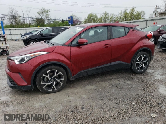 2018 Toyota C-HR XLE z VIN NMTKHMBX9JR048418, wystawiony jako Copart lot #49369744 z przebiegiem 116 661 mil mil oraz Szkoda całkowita • Salvage title. Historia ofert i sprzedaży dostępna na DreamBid. Obrazek 1.