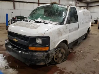 2006 Chevrolet Express Cargo with VIN 1GCFG15X861262157, listed as a Copart auction lot 45091625 with Not provided miles and Salvage title. Bid and sale history available at DreamBid. Image 1.