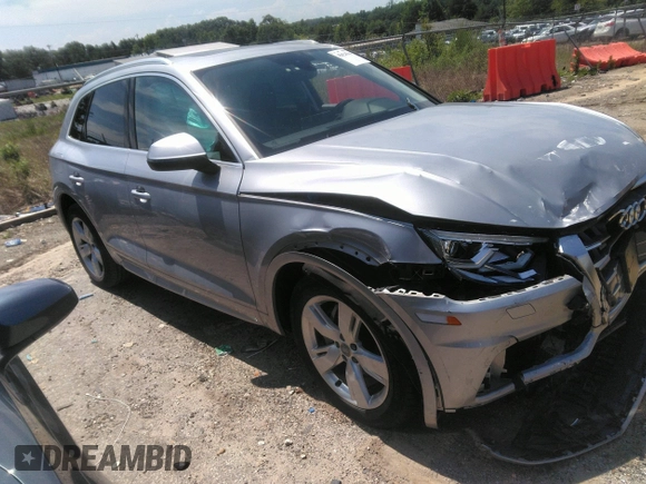 2019 Audi Q5 Premium Plus with VIN WA1BNAFY1K2054857, listed as a IAAI auction lot 42624504 with 58,255 mi miles and . Bid and sale history available at DreamBid. Image 1.