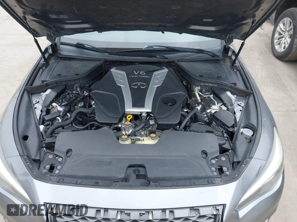 2018 Infiniti Q50 3.0t LUXE with VIN JN1EV7AP1JM362833, listed as a IAAI auction lot 41934415 with 91,970 mi miles. Bid and sale history available at carsss.com. Image 10.